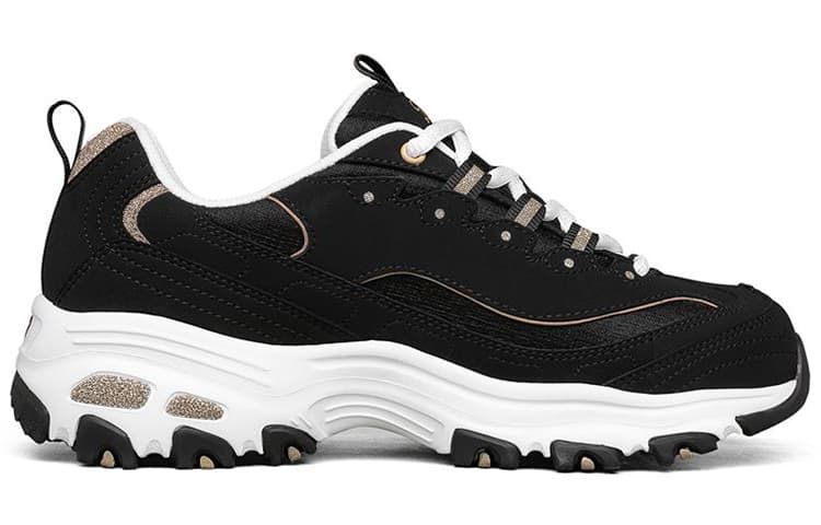 Skechers D'LITES 1.0 Низкие повседневные туфли женские черные