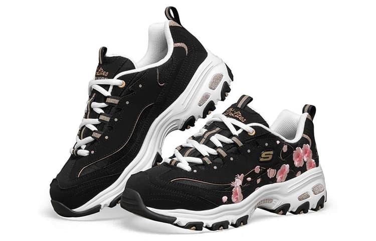 Skechers D'LITES 1.0 Низкие повседневные туфли женские черные