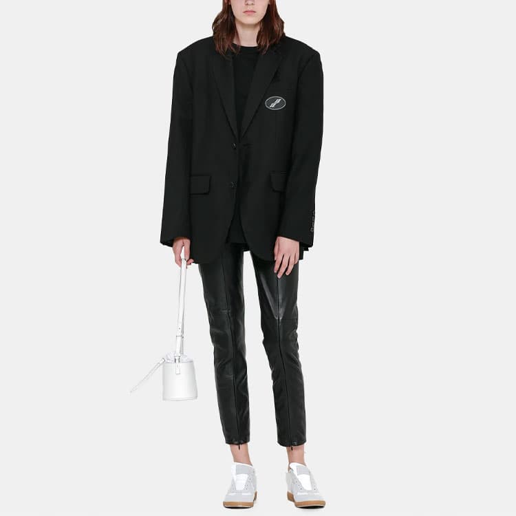 WE11DONE Oversized-костюм Блейзер с нашивкой-логотипом