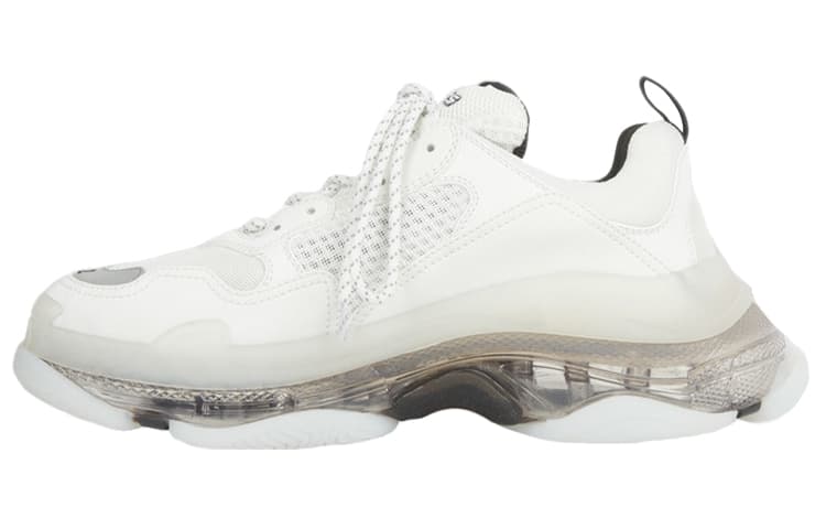 Balenciaga Blalenciaga Triple S Clear Sole White Grey