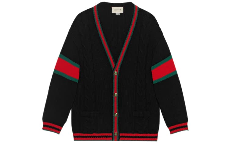 Кардиган оверсайз косой вязки GUCCI