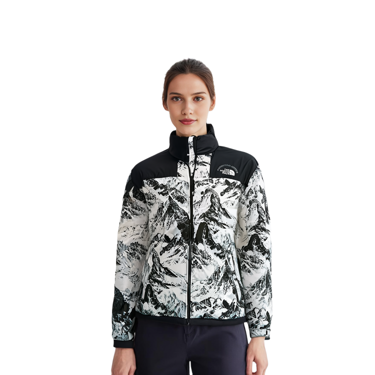 THE NORTH FACE Lhotse Пуховики Snow Mountain Белые унисекс Корейская версия