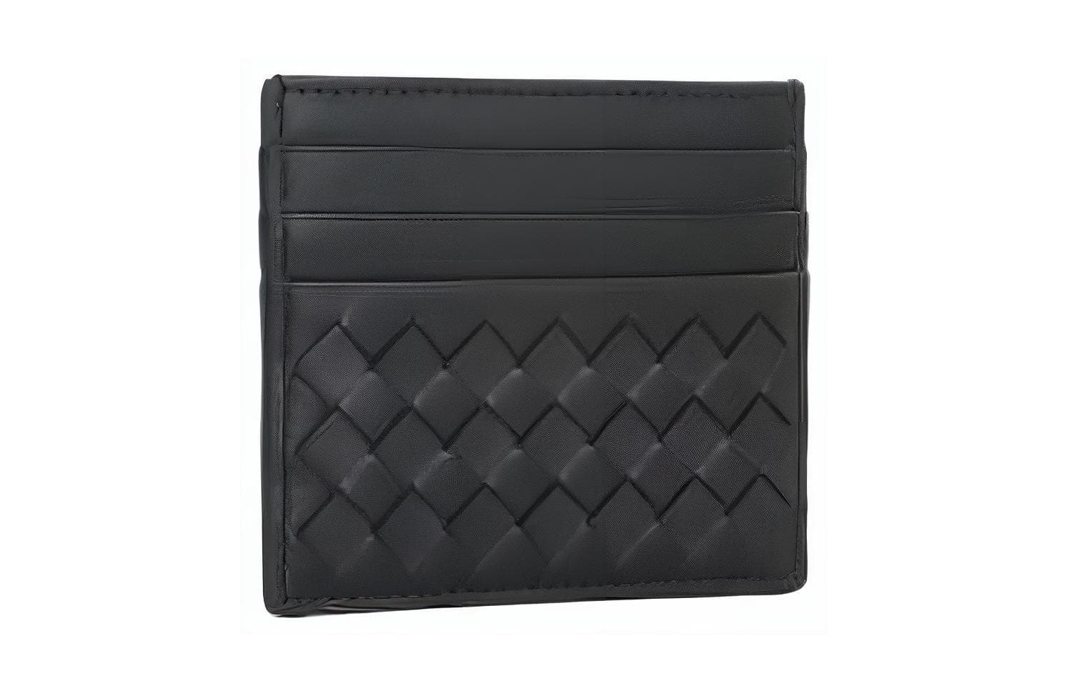 Чехол для карт Bottega Veneta Intrecciato, черный