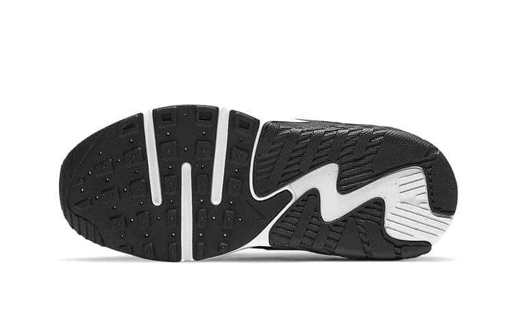 Nike Air Max Excee устойчивая к истиранию низкая детская повседневная обувь черного золота для детей в возрасте от 3 до 7 лет