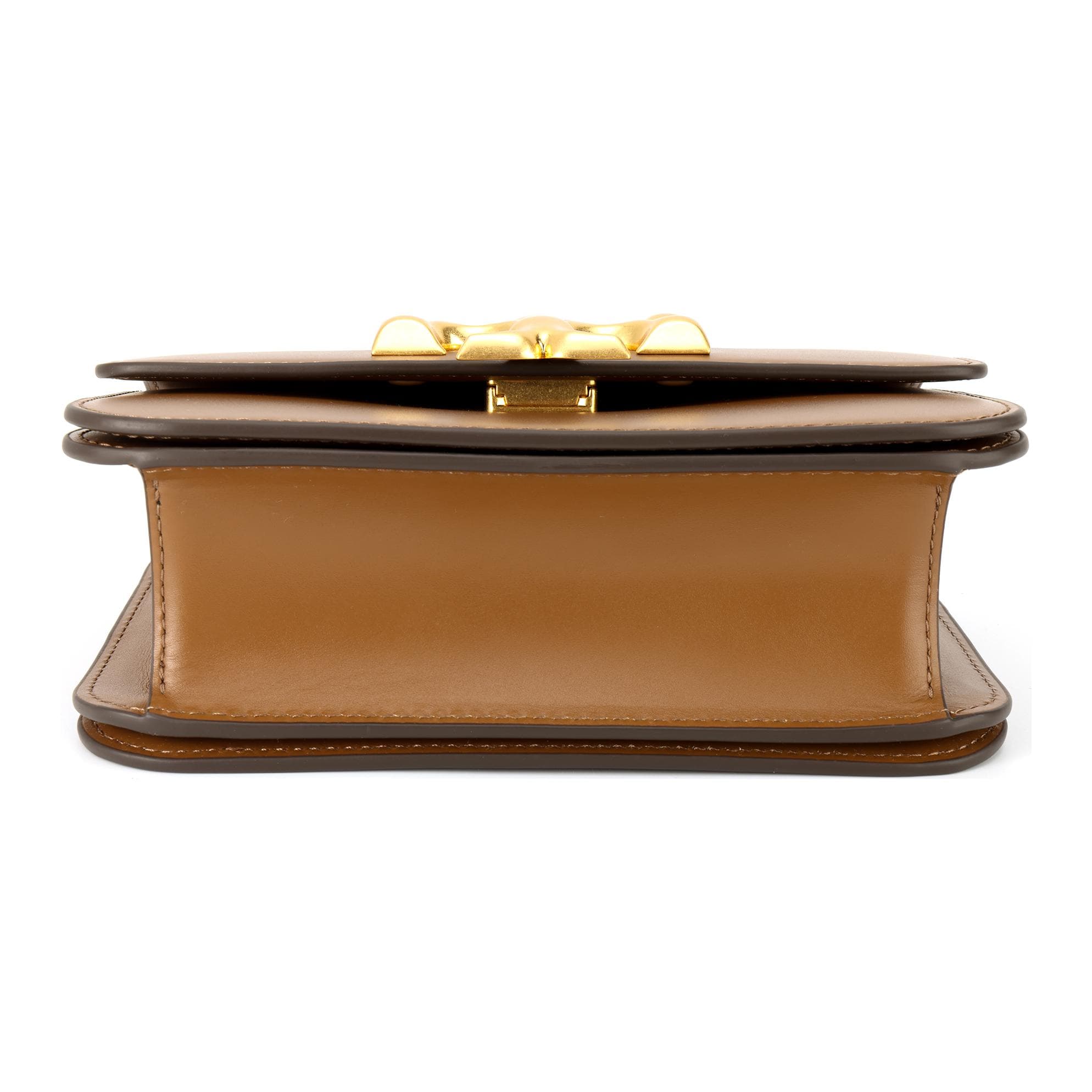 TORY BURCH Eleanor Маленькая квадратная сумка из коровьей кожи Сумка через плечо Женская сумка верблюжьего цвета