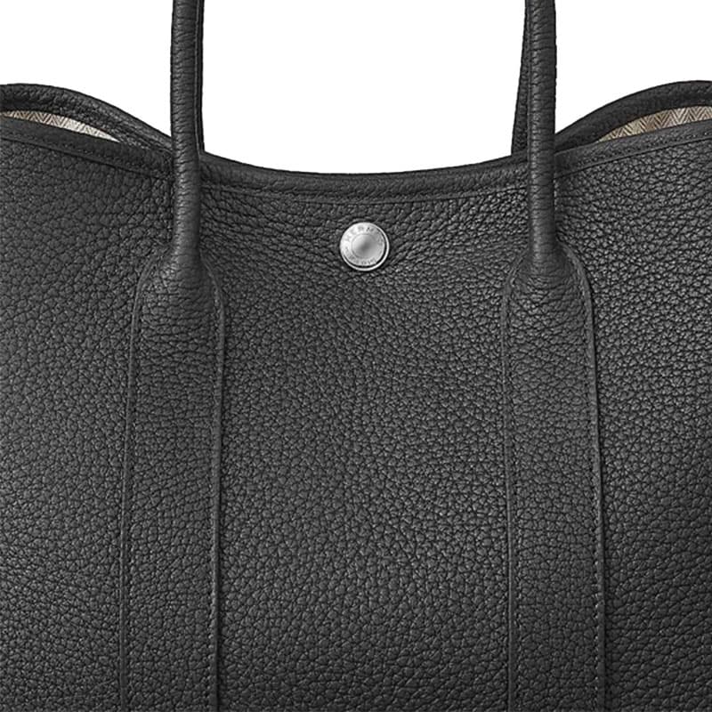 HERMES Garden Party Negonda Садовая сумка из телячьей кожи Сумка унисекс 89 Нуар Черный