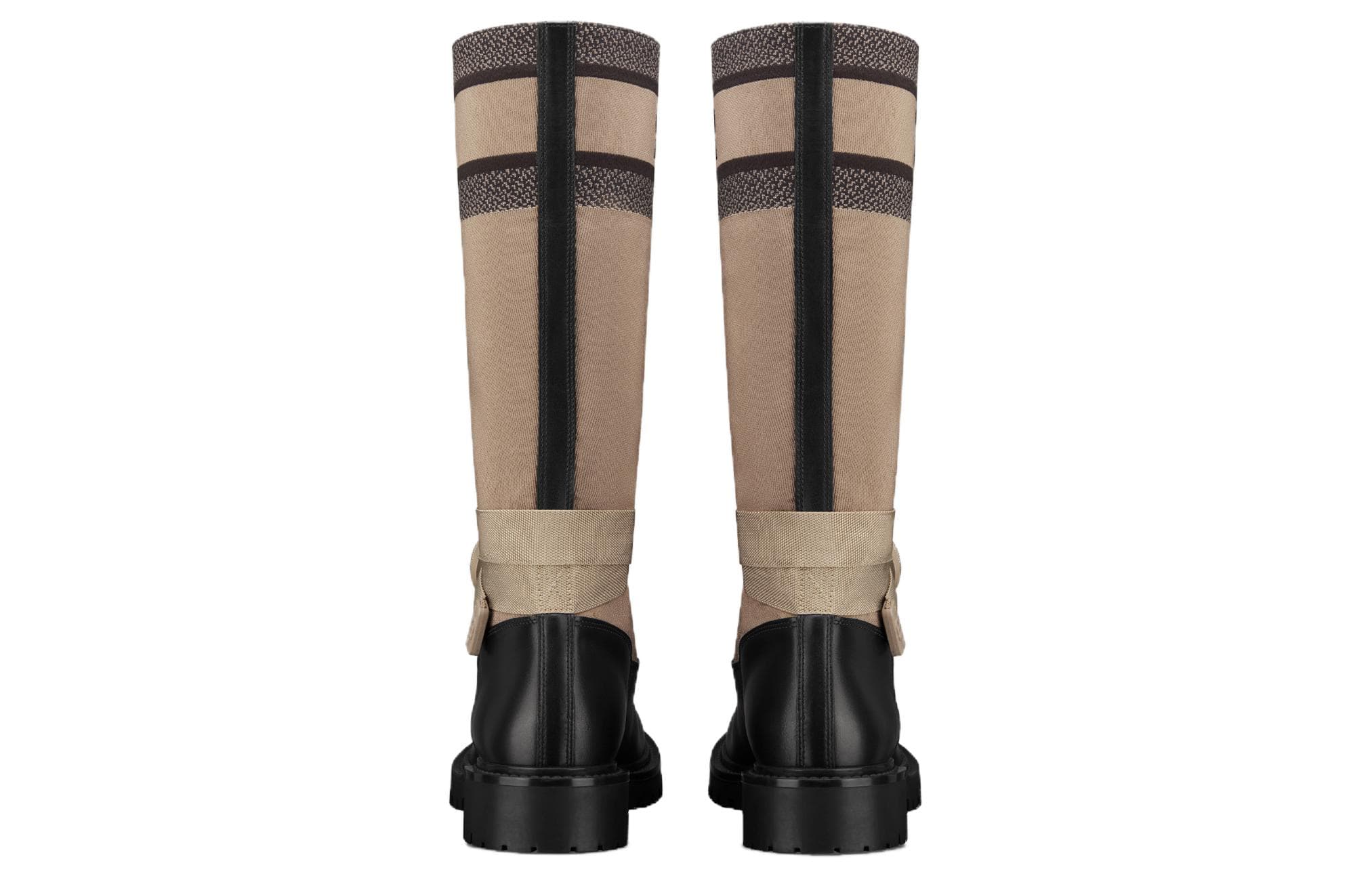 Женские сапоги до колена DIOR D Major, серо-коричневые