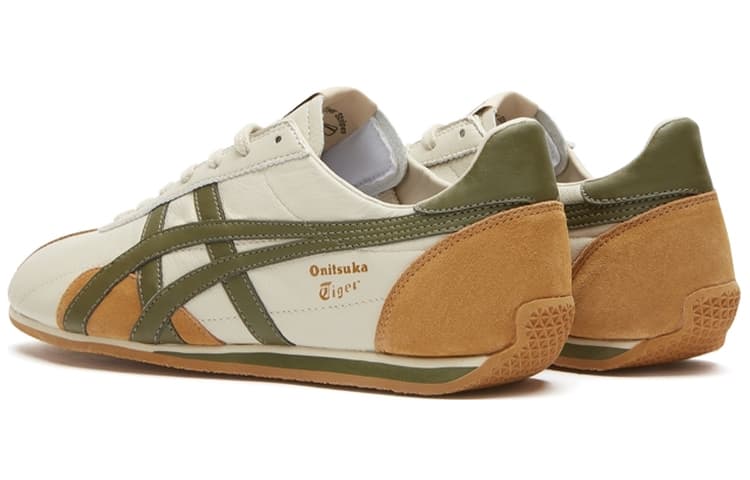 Asics Onitsuka Tiger Runspark Бежевый Оливковый Зеленый Горчичный Желтый