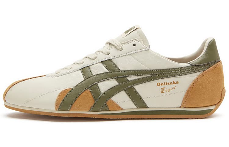 Asics Onitsuka Tiger Runspark Beige Olive Green Mustard Yellow
