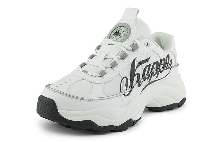 Kappa Амортизаторы Нескользящая Устойчивая к истиранию Низкая повседневная обувь Унисекс Белый