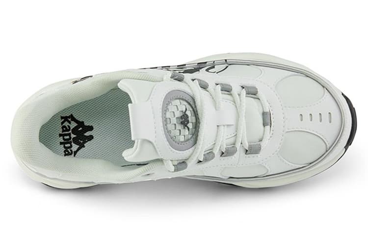 Kappa Амортизаторы Нескользящая Устойчивая к истиранию Низкая повседневная обувь Унисекс Белый