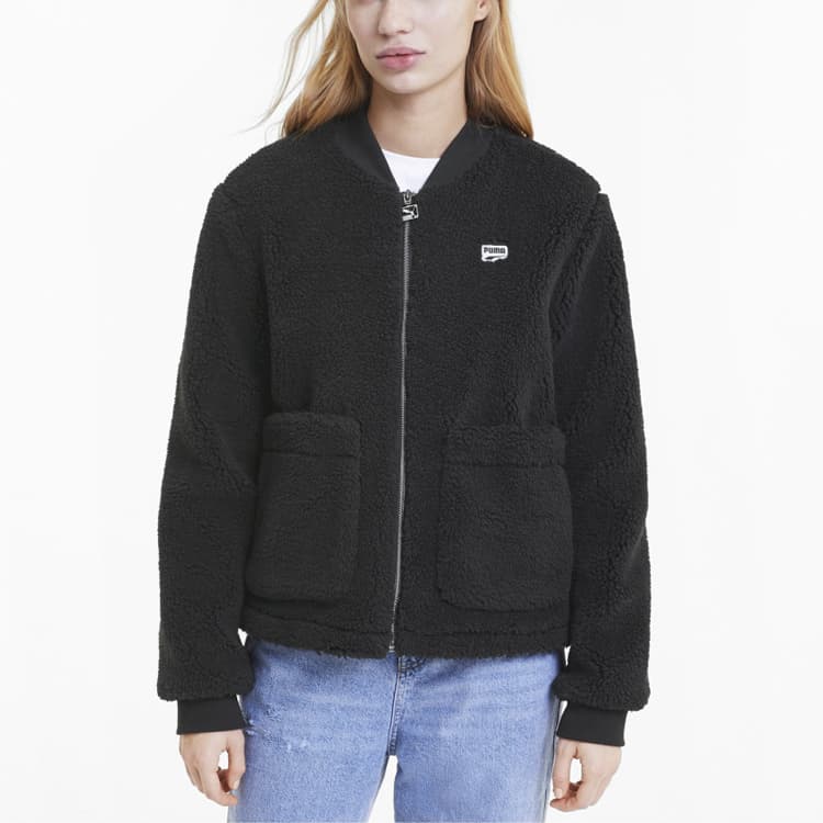 PUMA Бархатные куртки женские черные