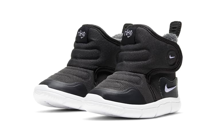 Нескользящие высокие зимние ботинки Nike Novice с термозащитой, черные для младенцев и малышей
