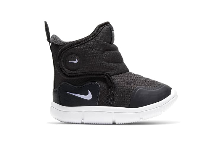 Нескользящие высокие зимние ботинки Nike Novice с термозащитой, черные для младенцев и малышей