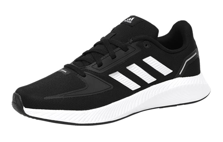 Adidas Neo Runfalcon 2.0 J Универсальные спортивные амортизаторы Низкие кроссовки Черный Белый Детский