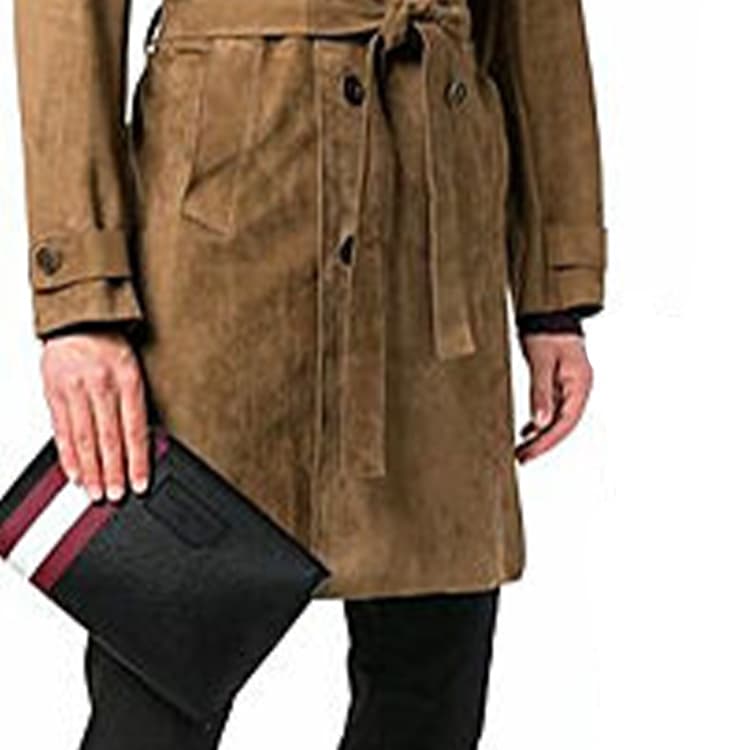 Клатч BALLY из искусственной кожи, обычный мужской, черный