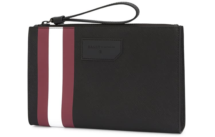 Клатч BALLY из искусственной кожи, обычный мужской, черный