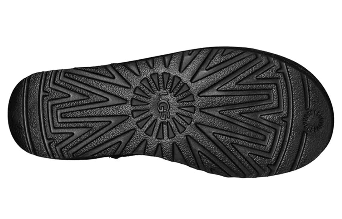 Классические мини-кожаные зимние ботинки UGG, черные женские