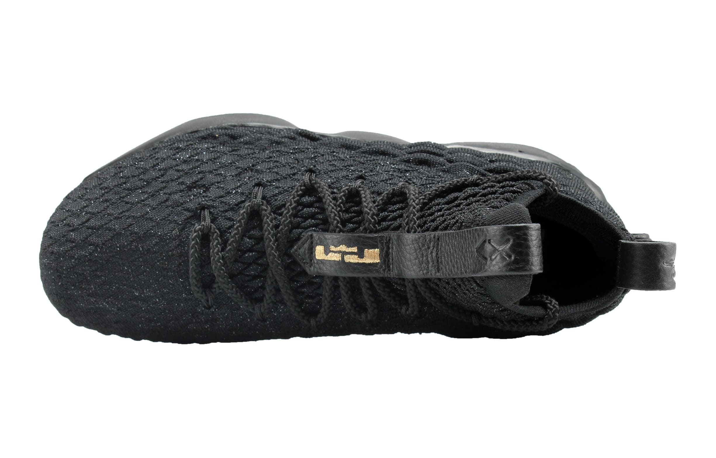 Nike LeBron 15 Черный Металлик Золото GS