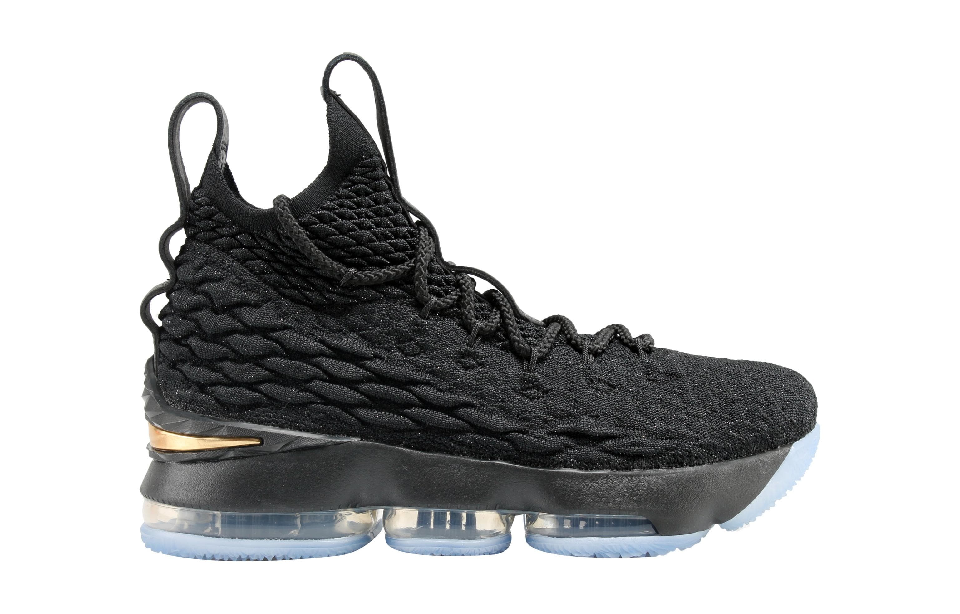 Nike LeBron 15 Черный Металлик Золото GS