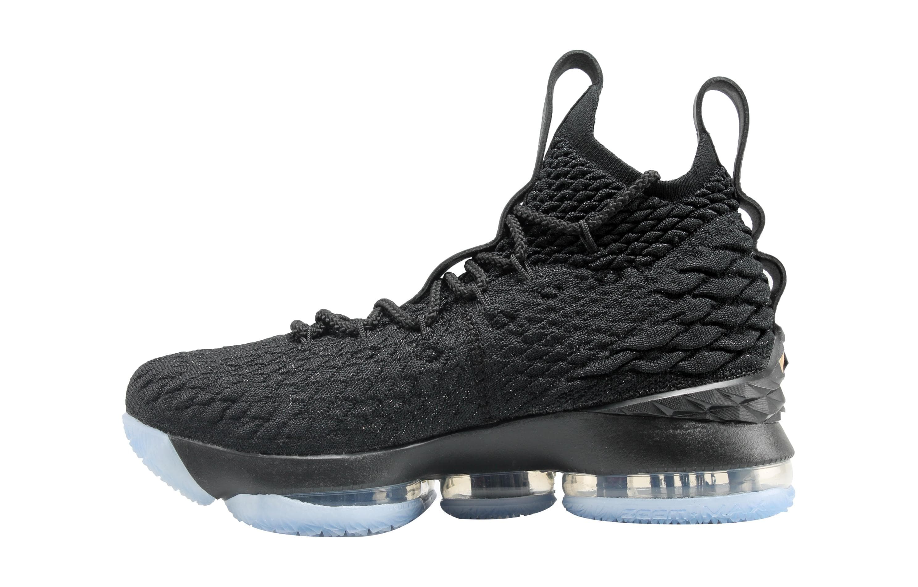 Nike LeBron 15 Black Metallic Gold GS
