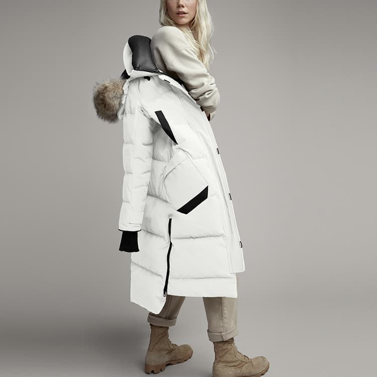 Пуховик Canada Goose Aldridge Series Зимний женский Beichen Белый