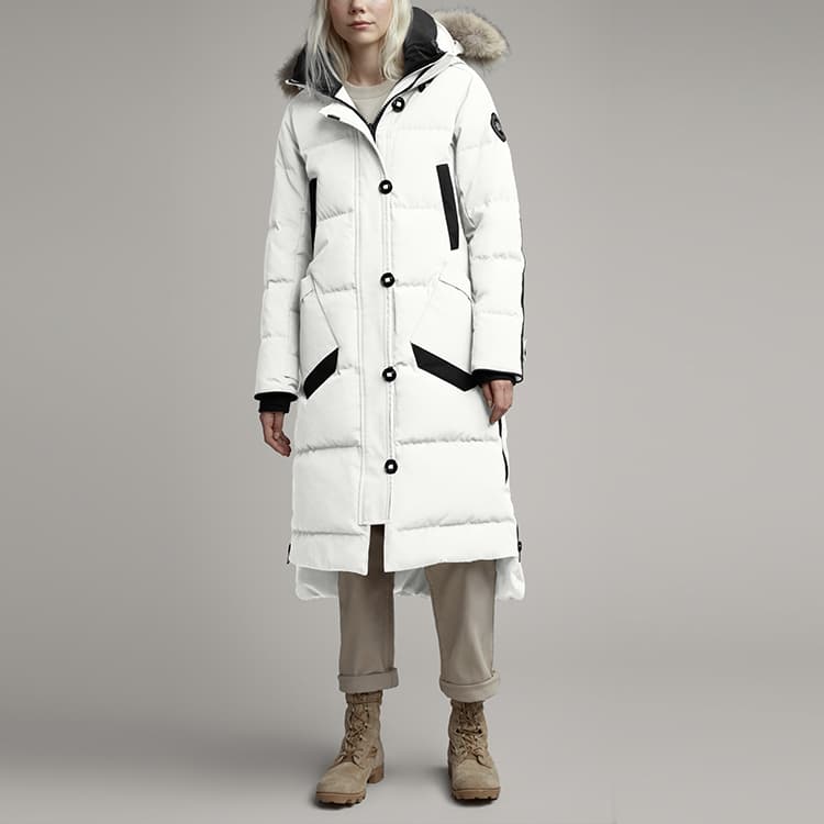 Пуховик Canada Goose Aldridge Series Зимний женский Beichen Белый
