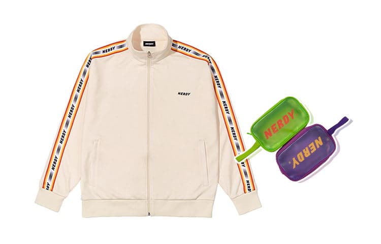 NERDY Осенние куртки и пальто унисекс молочно-белого цвета