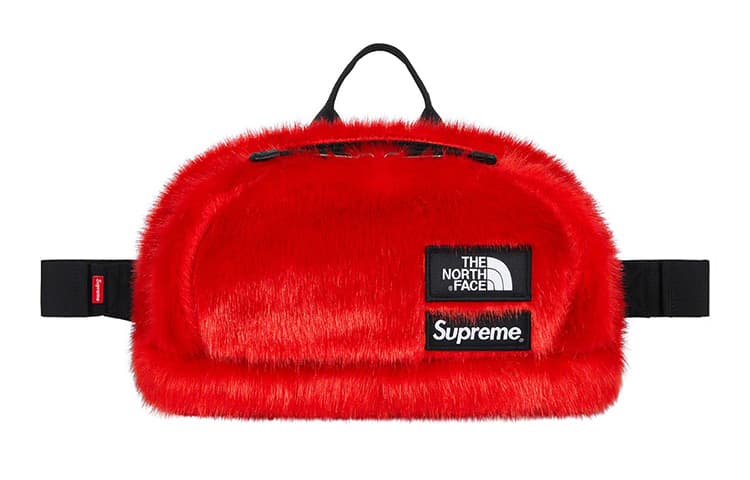 Supreme The North Face Collaboration Beaver Fur Crossbody Bag, Sling Bag, Fanny Pack Regular Unisex Multicolor