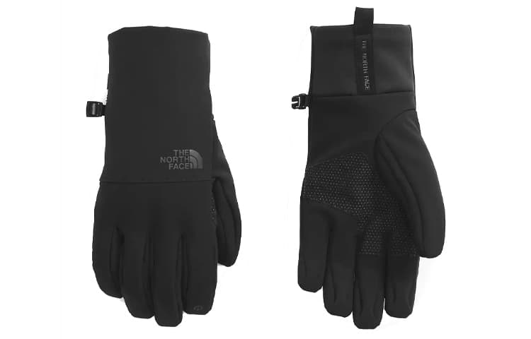 THE NORTH FACE Polyester Knit Gloves Men's Black/Gray