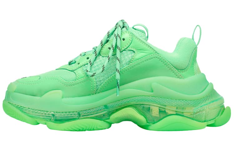 Balenciaga Triple S Soft Neon Green Clear Sole