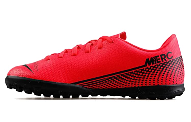 Nike Mercurial Vapor 13 CLUB TF JR Fabric Anti Slip Wear Resistant Low Top Kids' Soccer Shoes Red Black Kids'