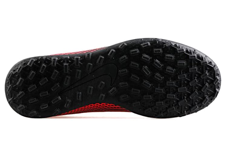 Nike Mercurial Vapor 13 CLUB TF JR Ткань Противоскользящая Износостойкая Низкая детская футбольная обувь Красный Черный Детский