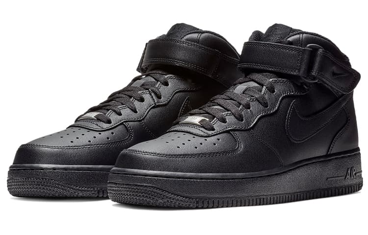 Nike Air Force 1 Mid "Тройной черный"