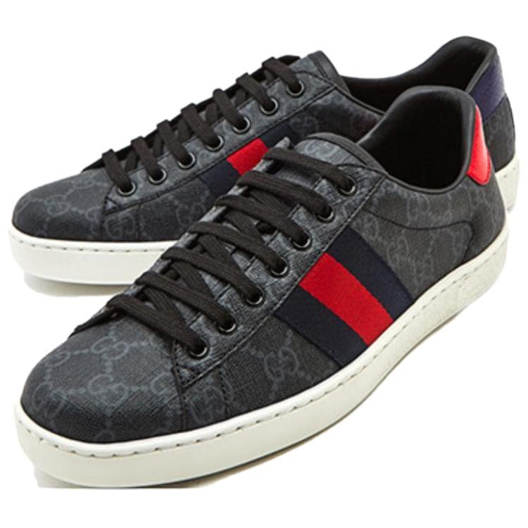 GUCCI Ace Gg Supreme 'Черный Серый'