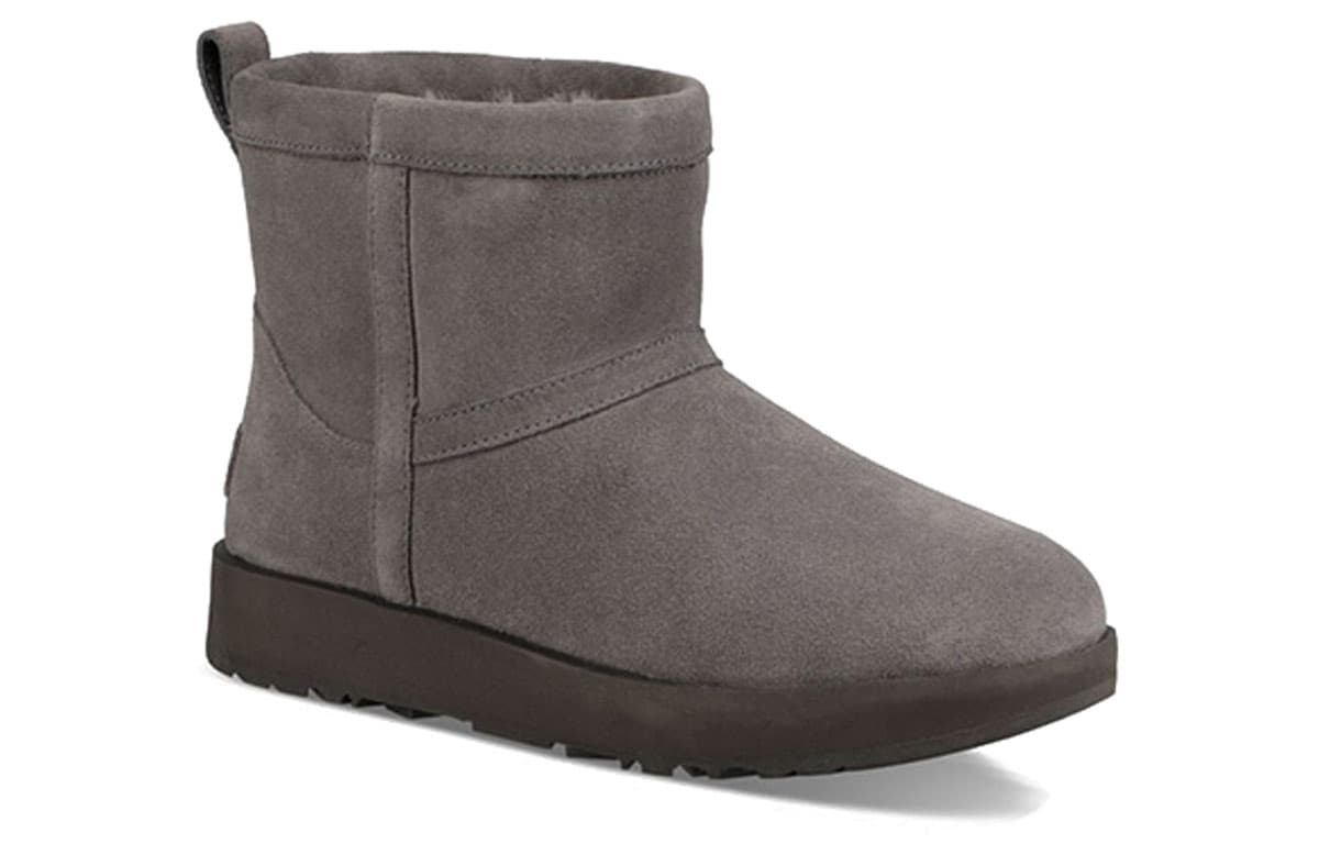 Классические мини-непромокаемые женские угги UGG серого цвета