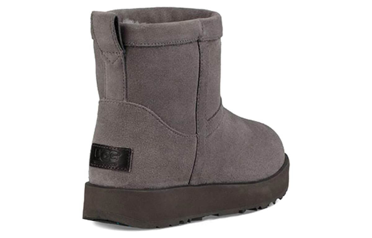 Классические мини-непромокаемые женские угги UGG серого цвета