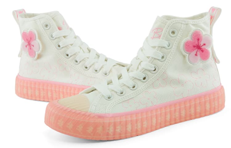 Противоскользящие и износостойкие высокие туфли для скейтборда Kappa Coverage, женские белые