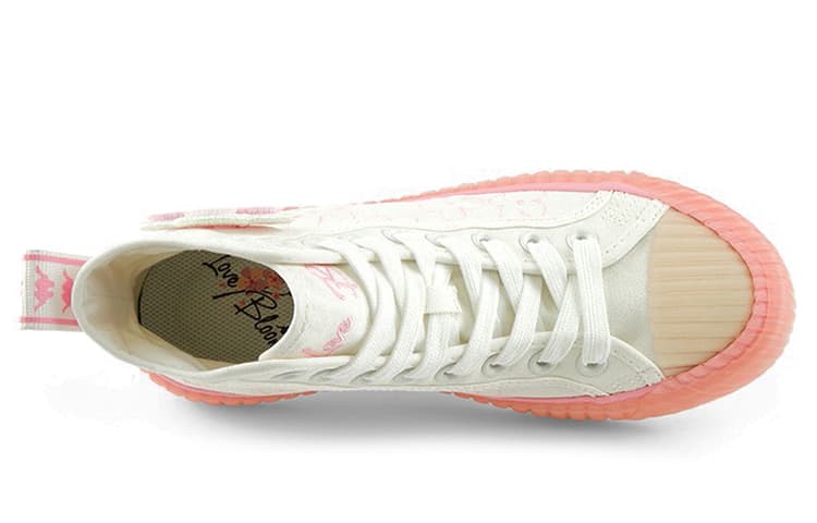 Противоскользящие и износостойкие высокие туфли для скейтборда Kappa Coverage, женские белые