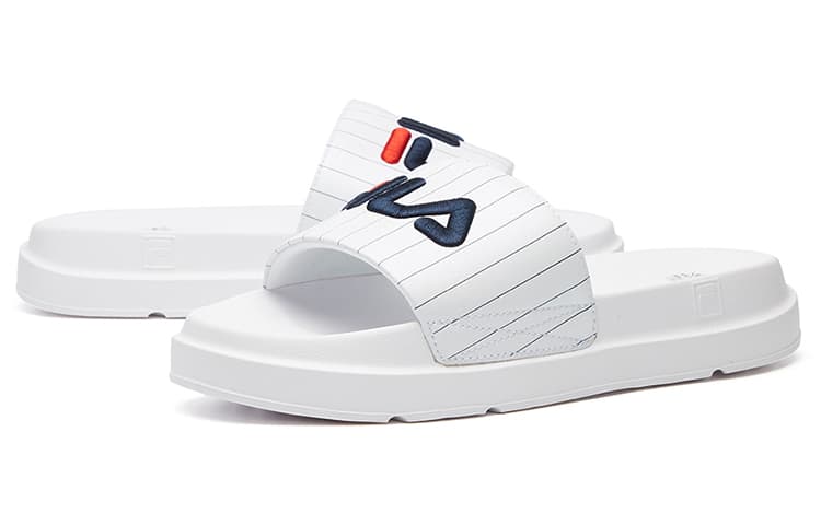 FILA Белые женские тапочки на толстой подошве