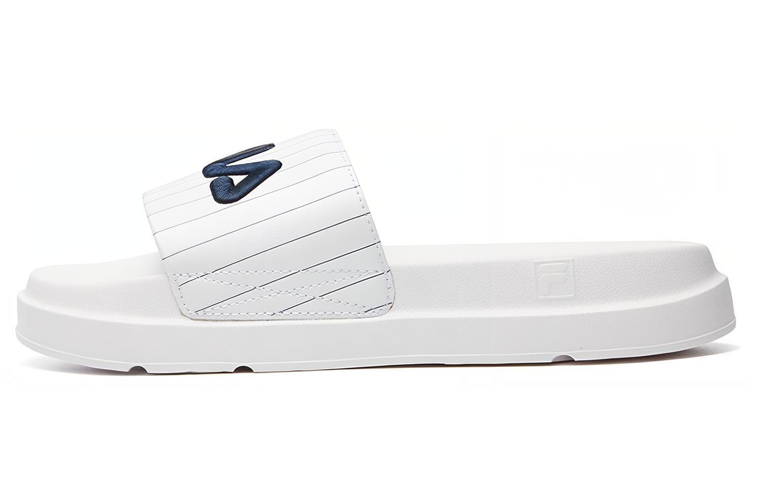 FILA Thick Sole White Slippers Women's
