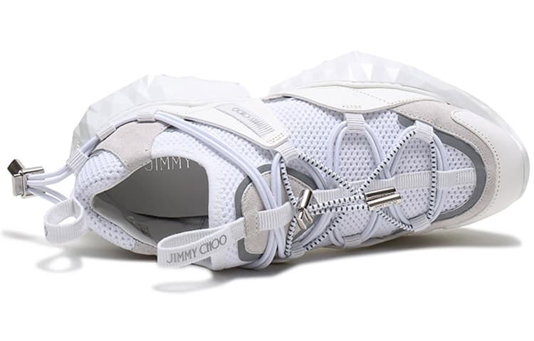 Jimmy Choo Diamond, увеличивающие рост низкие повседневные туфли, женские, белые