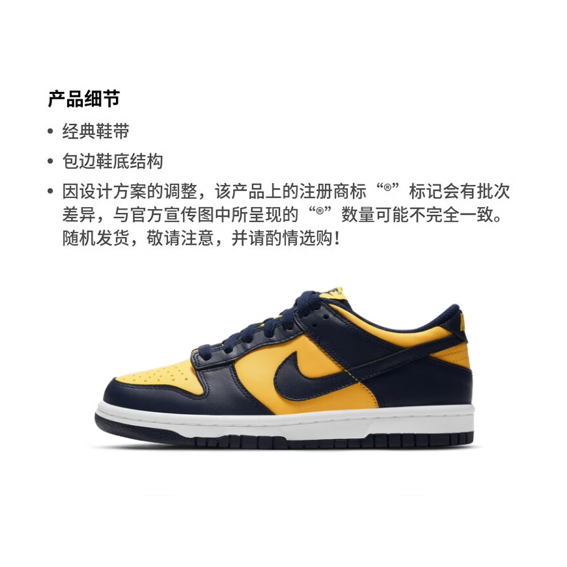 Nike Dunk Low Michigan 2021/2024 GS