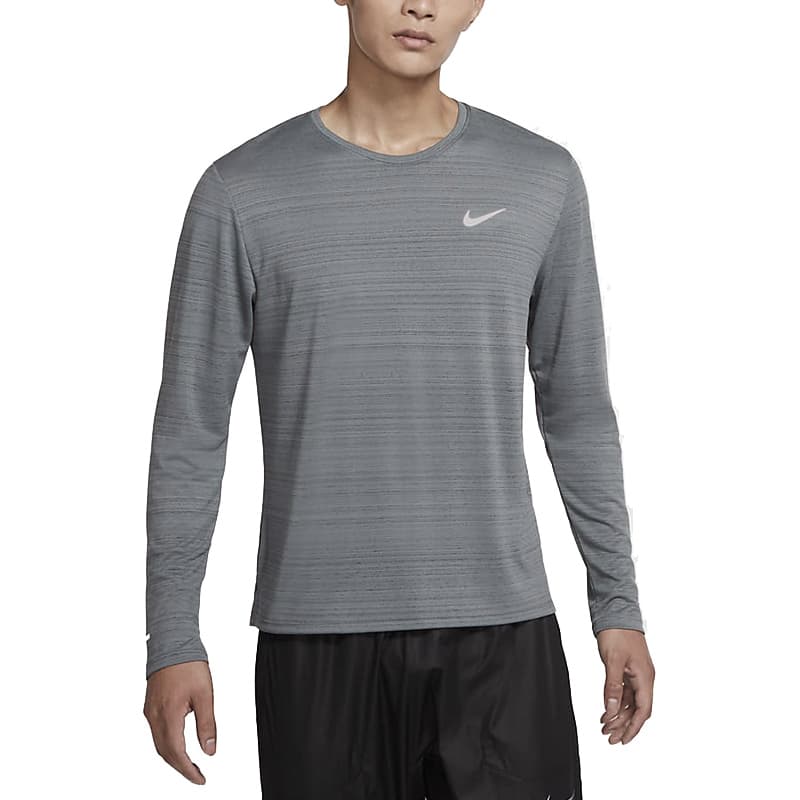 Мужская футболка для бега Nike дымчато-серая