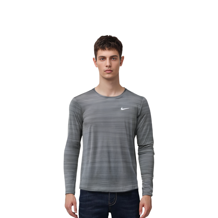 Мужская футболка для бега Nike дымчато-серая