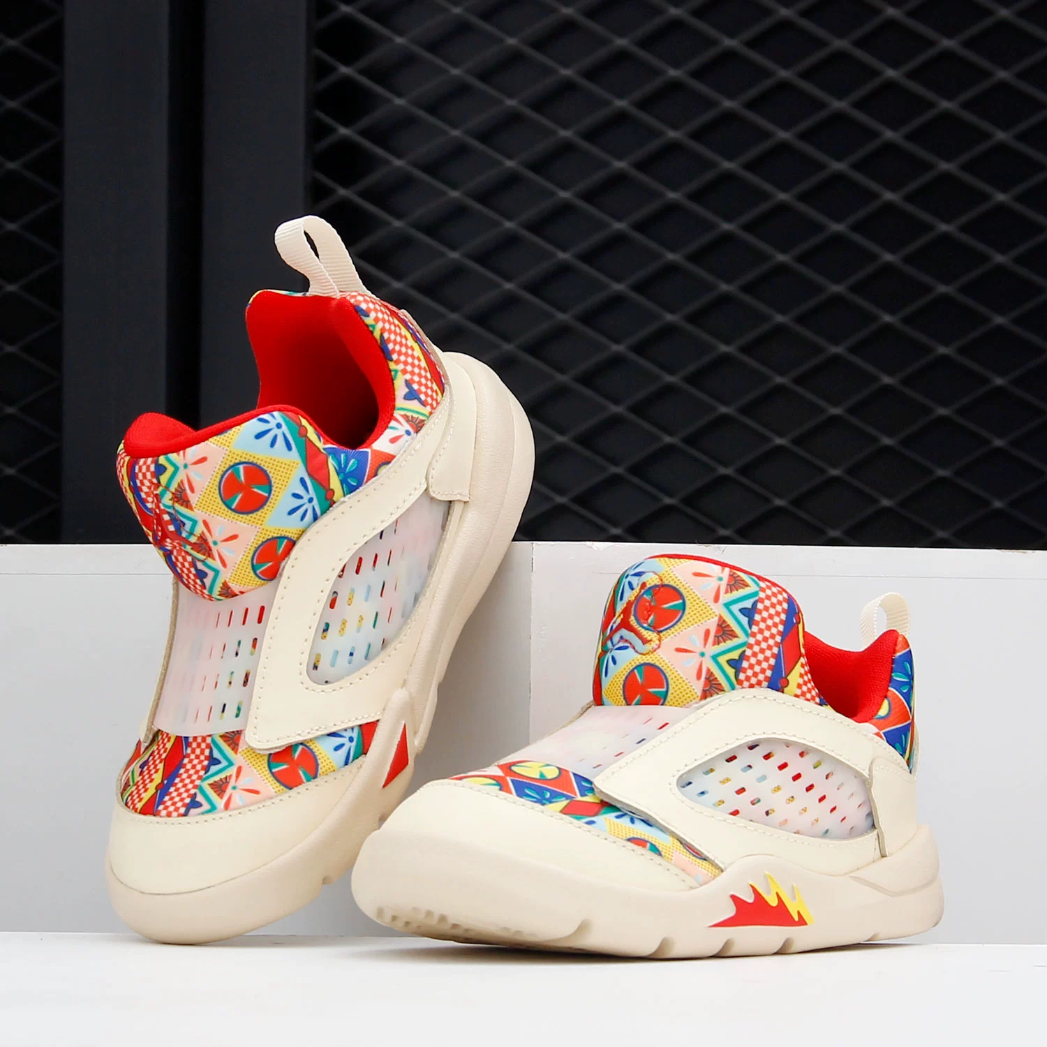 Jordan Air Jordan 5 Retro Low, китайская новогодняя нескользящая, амортизирующая, устойчивая к истиранию низкая обувь для малышей