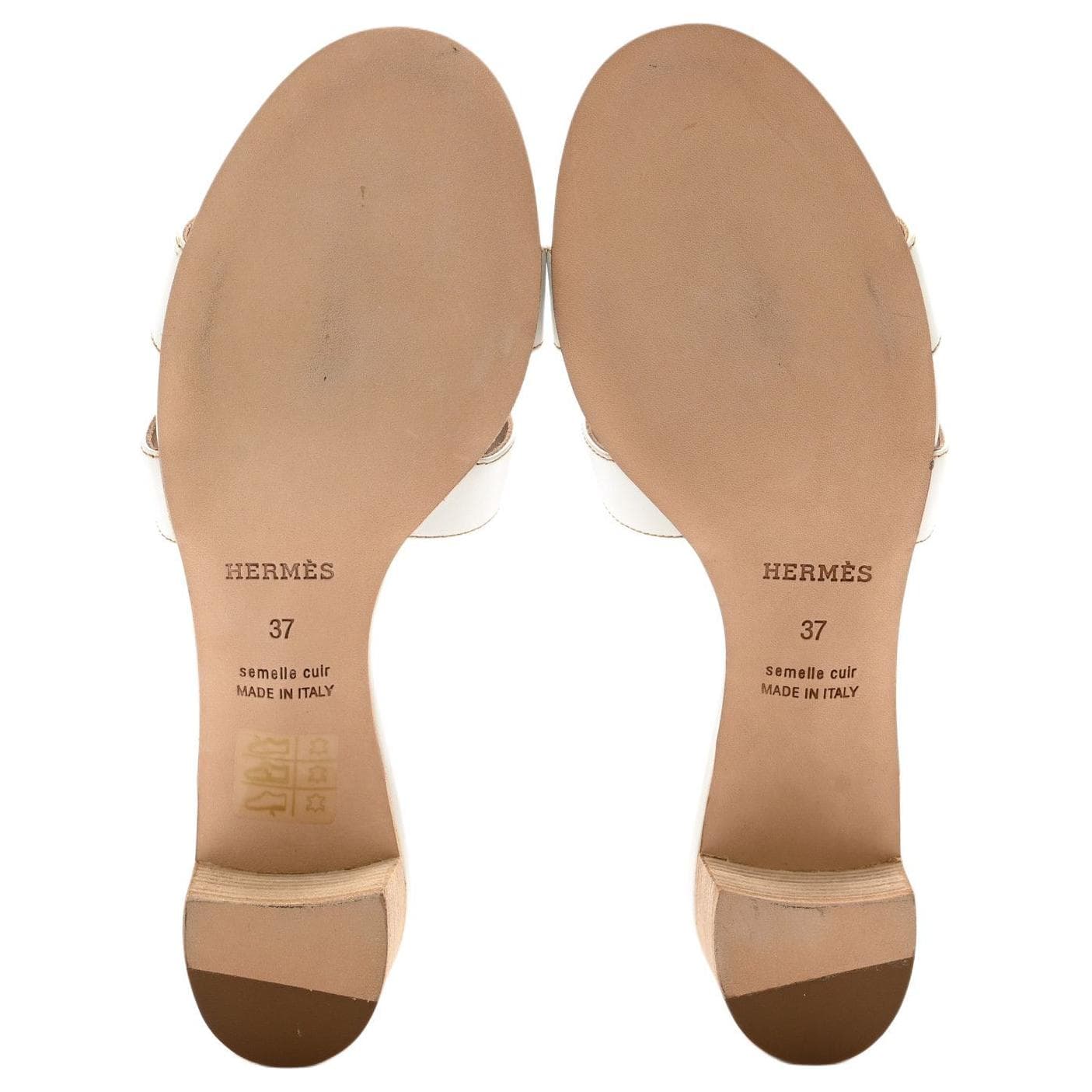 Женские туфли HERMES Oasis Noir из телячьей кожи