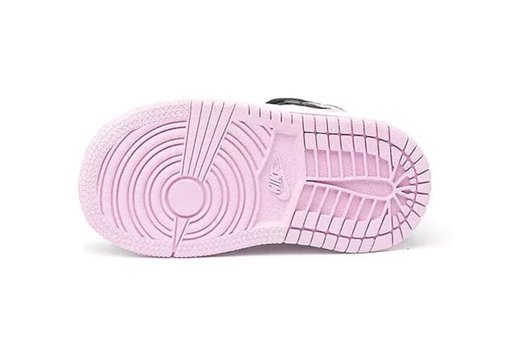 Jordan 1 Mid Черный Белый Светло-Розовый TD