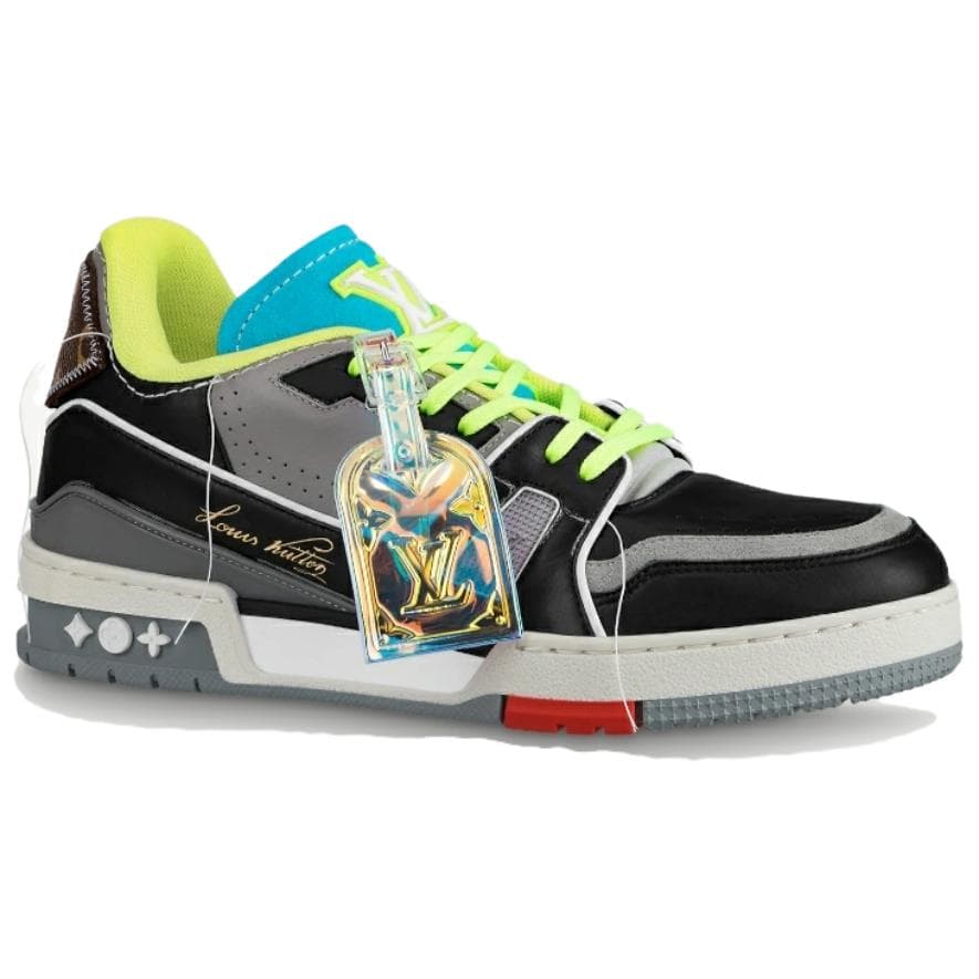 LOUIS VUITTON Lv Trainer Низкие спортивные туфли Синий/Черный