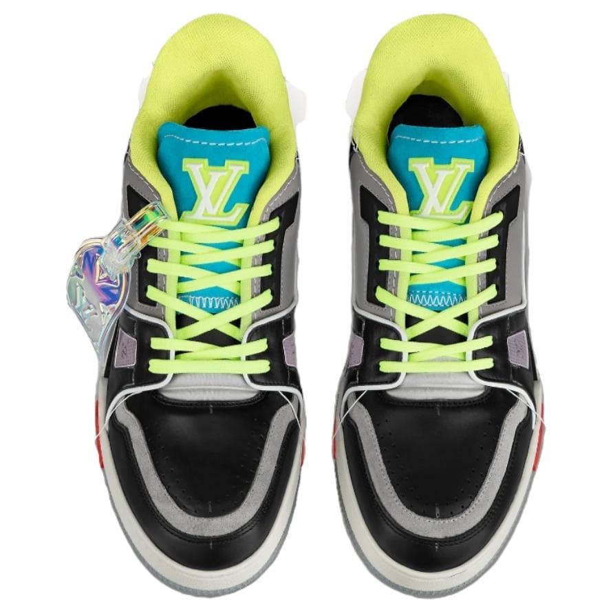 LOUIS VUITTON Lv Trainer Низкие спортивные туфли Синий/Черный